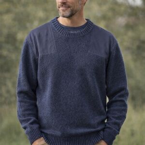 Duluth Trading Co Men's Dark Blue Crewneck Sweater